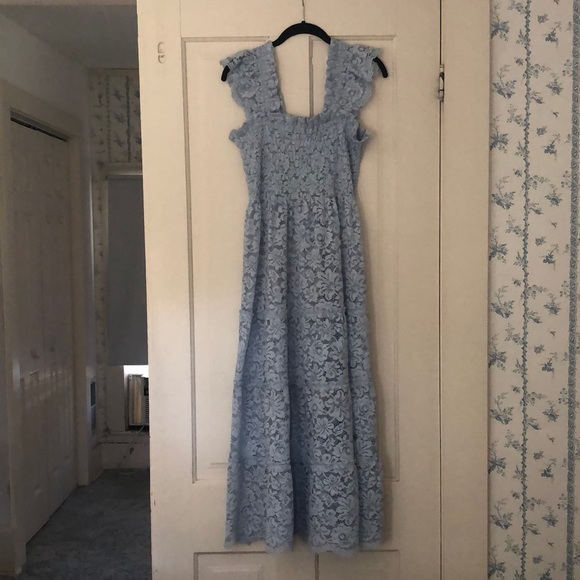 Hill House Dresses Hill House Home Ellie Lace Nap Dress In Powder